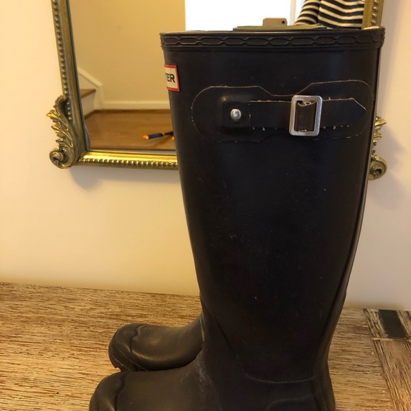 Vintage Hunter purple matte rubber boots size 6 - Picture 7 of 8